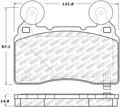 StopTech Street Disc Brake Pads - 305.14740 Stoptech