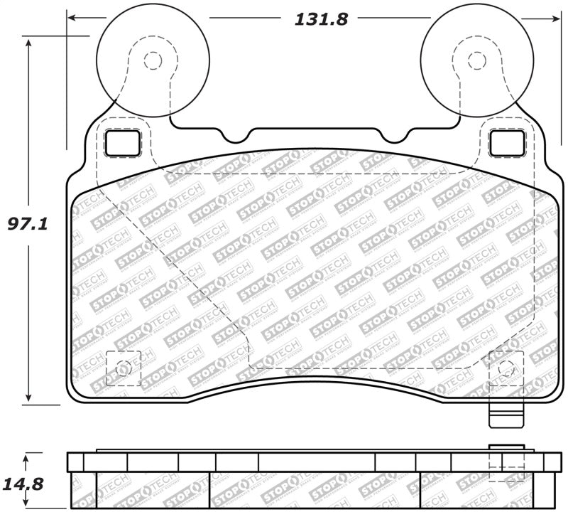 StopTech Street Disc Brake Pads - 305.14740