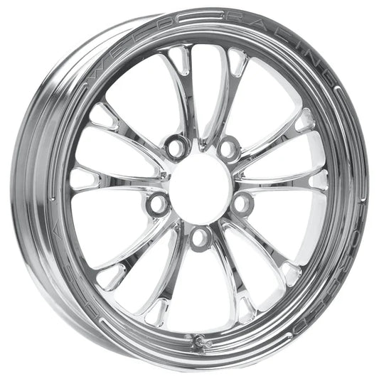 Weld V-Series 1-Piece 17x4.5 / 5x4.5 BP / 2.25in BS Polished Wheel - Non-Beadlock