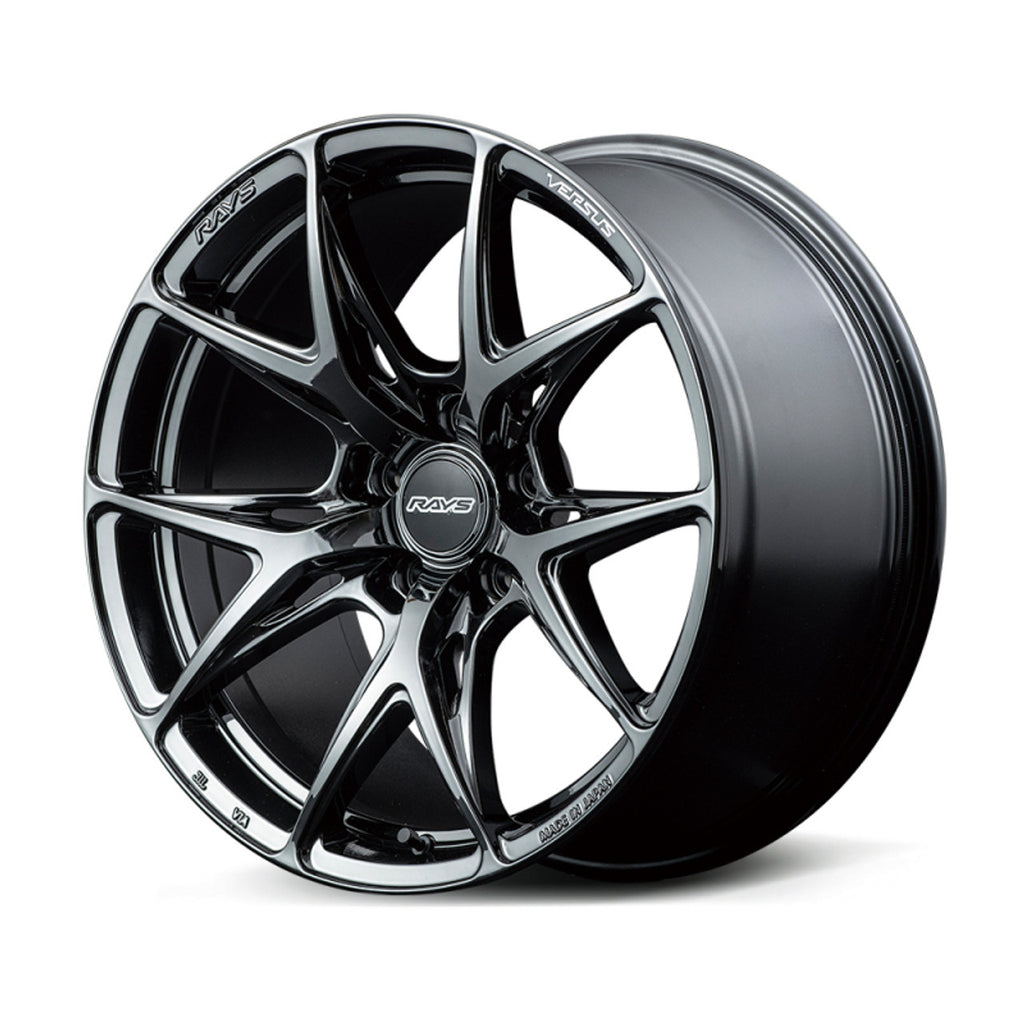 Versus VV21M 20X8.5 +45 5-108 Jet Black