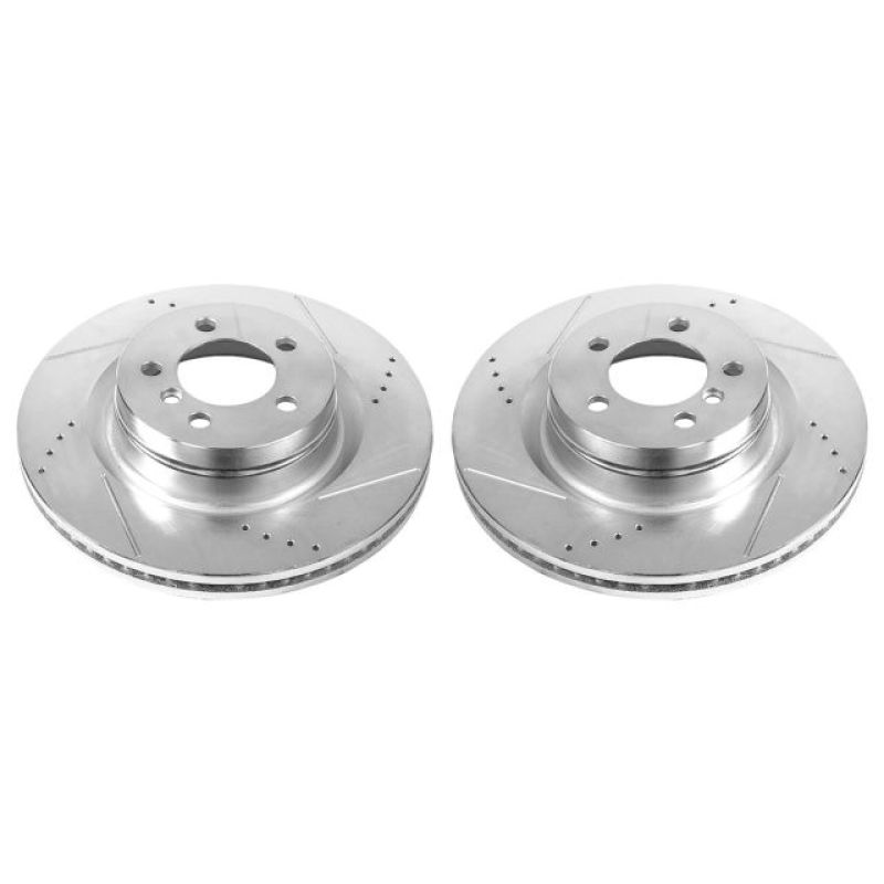 Power Stop 06-09 Land Rover Range Rover Front Evolution Drilled & Slotted Rotors - Pair PowerStop