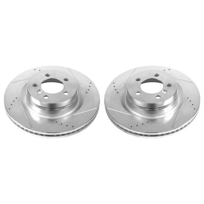 Power Stop 06-09 Land Rover Range Rover Front Evolution Drilled & Slotted Rotors - Pair PowerStop