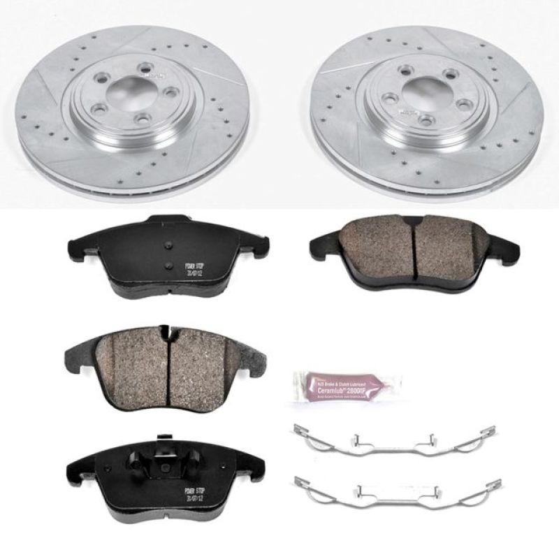 Power Stop 06-08 Jaguar S-Type Front Z23 Evolution Sport Brake Kit PowerStop