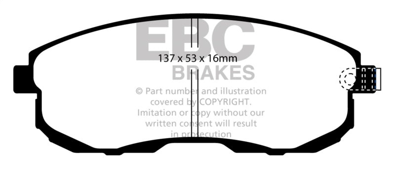 EBC BlueStuff Front Brake Pads - DP51636NDX