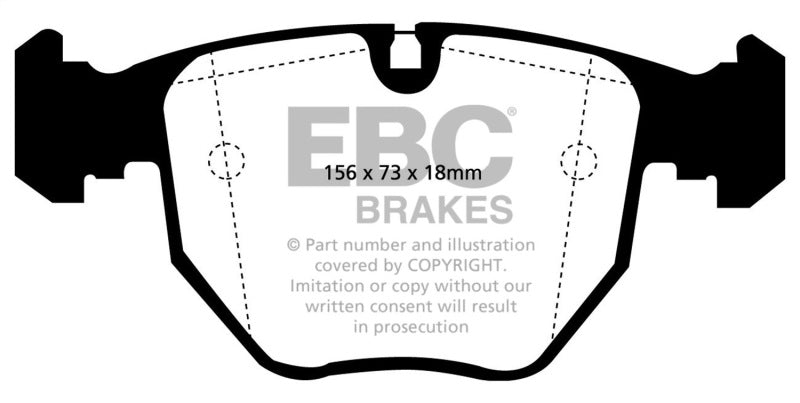 EBC BlueStuff Front Brake Pads - DP51036NDX EBC
