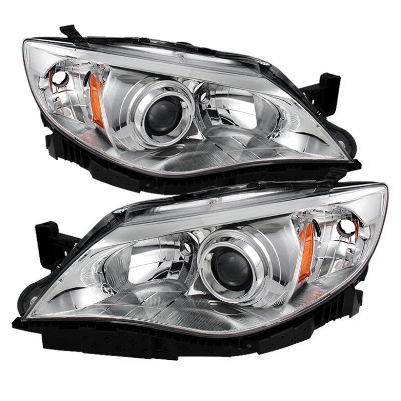 Xtune Subaru Impreza Wrx 08-14 Halogen Models Only Headlights Chrome HD-JH-SI08-AM-C SPYDER