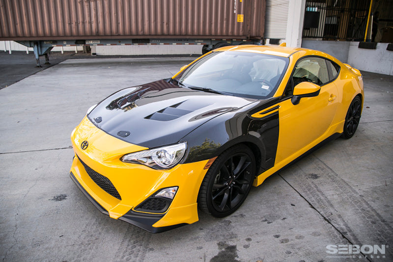 Seibon TS-style carbon fiber hood for 2013-2020 Scion FRS / Toyota 86 / Subaru BRZ - HD1213SCNFRS-TS Seibon