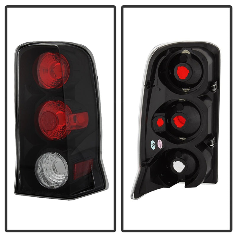Spyder Cadillac Escalade SUV (Not EXT)02-06 Euro Style Tail Lights Black ALT-YD-CE02-BK SPYDER