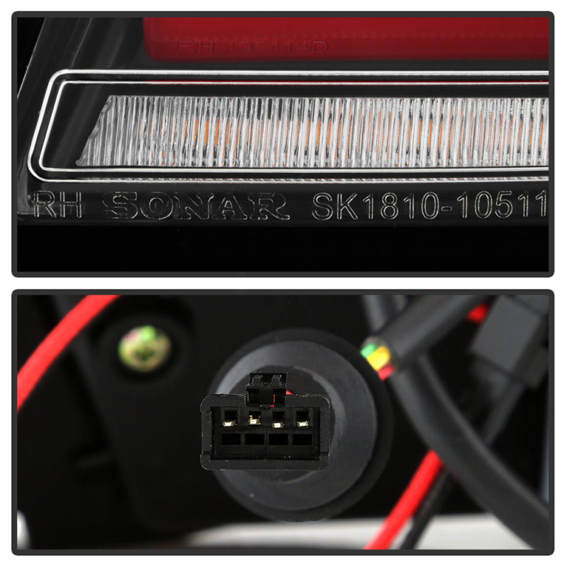 Spyder 11-17 BMW 5 Series F10 F18 M5  Sequential Turn Signal LED Tail Light - BK ALT-YD-BMWF1011-BK SPYDER