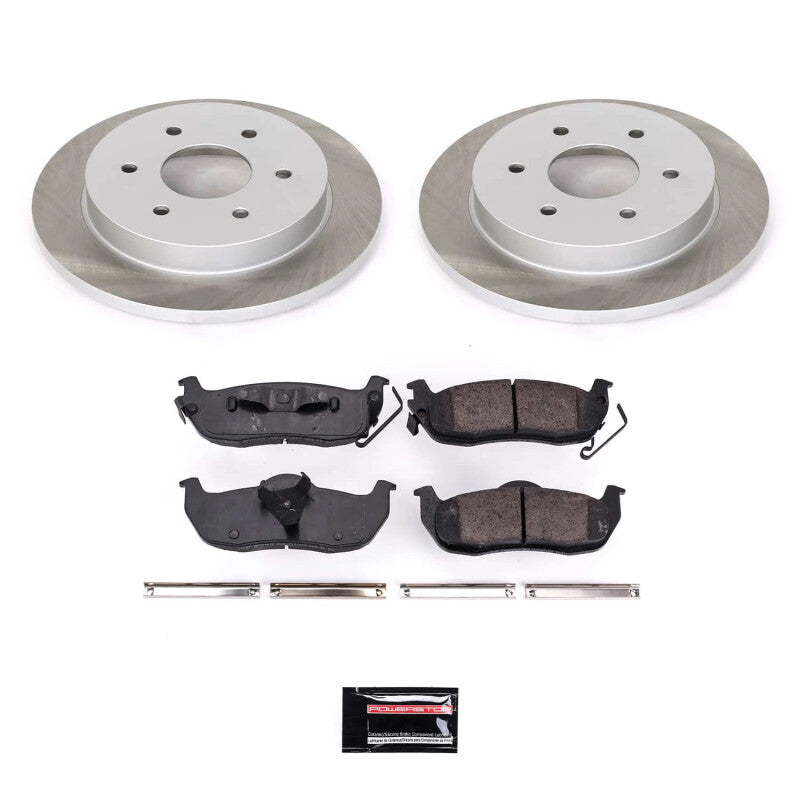 Power Stop 04-15 Nissan TITAN Rear Semi-Coated Rotor Kit PowerStop