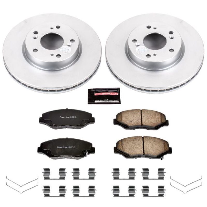 Power Stop 2013 Acura ILX Front Z17 Evolution Geomet Coated Brake Kit PowerStop
