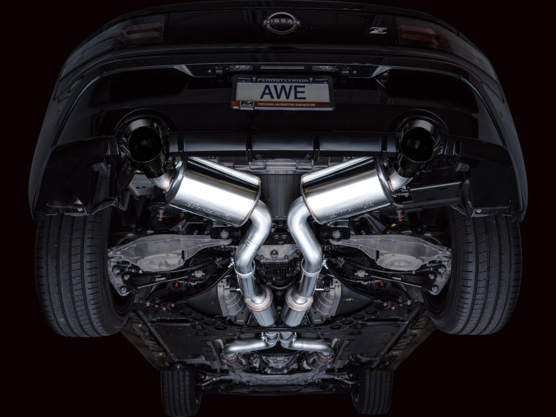 AWE 2023 Nissan Z RZ34 RWD Touring Edition Catback Exhaust System w/ Diamond Black Tips AWE Tuning