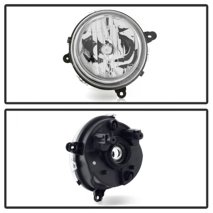 xTune 07-17 Jeep Patriot (w/o Auto Leveling Lights) OEM Style Headlights - Chrome (HD-JH-JPA07-OE-C) SPYDER