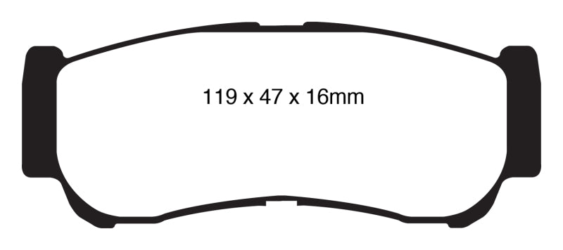 EBC GreenStuff Rear Brake Pads - DP61982 EBC