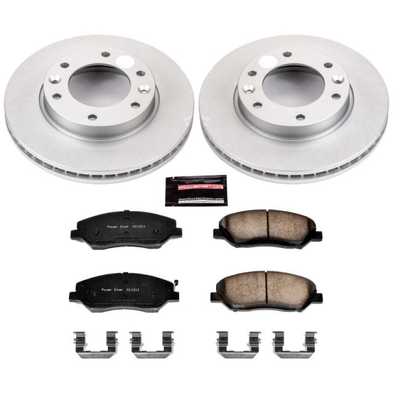 Power Stop 07-08 Hyundai Entourage Front Z17 Evolution Geomet Coated Brake Kit PowerStop