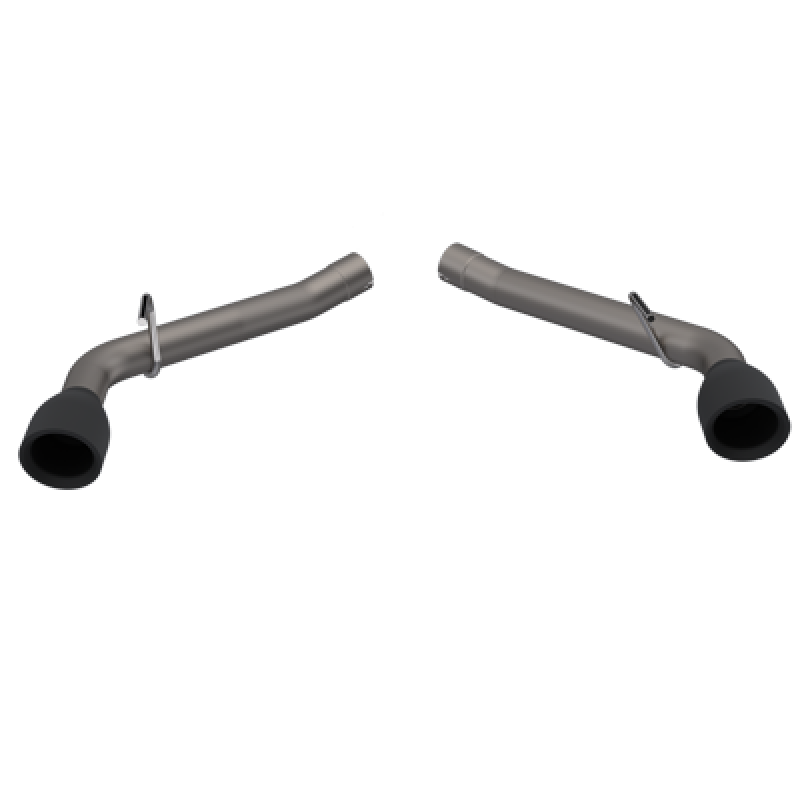 QTP 10-13 Chevrolet Camaro SS 6.2L 304SS Eliminator Muffler Delete Axle Back Exhaust w/4.5in Blk Tip QTP