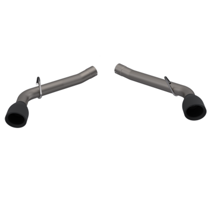 QTP 10-13 Chevrolet Camaro SS 6.2L 304SS Eliminator Muffler Delete Axle Back Exhaust w/4.5in Blk Tip QTP