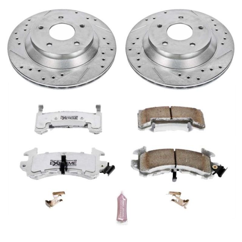 Power Stop 88-95 Chevrolet Corvette Front Z26 Street Warrior Brake Kit PowerStop