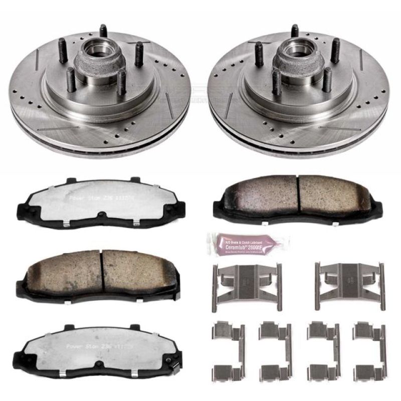 Power Stop 00-03 Ford F-150 Front Z36 Truck & Tow Brake Kit PowerStop