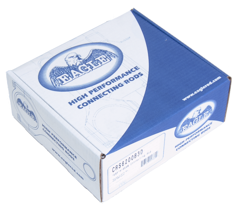 Eagle Chevrolet Small Block 6.200in Length Forged 4340 Steel H-Beam Rods - Set of 8