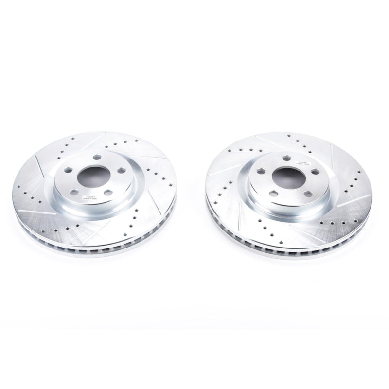 Power Stop 15-19 Ford Edge Front Evolution Drilled & Slotted Rotors - Pair PowerStop