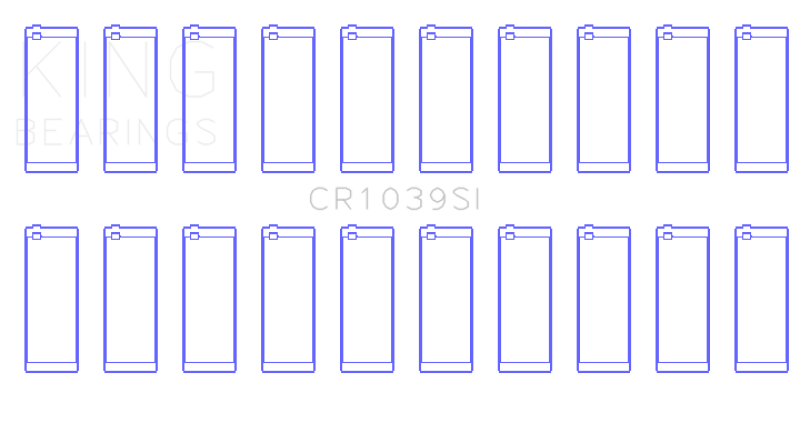 King Engine Bearings Ford 415 (Size +0.25mm) Connecting Rod Bearing Set King Engine Bearings
