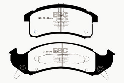 EBC Ultimax2 Front Brake Pads - UD505 EBC