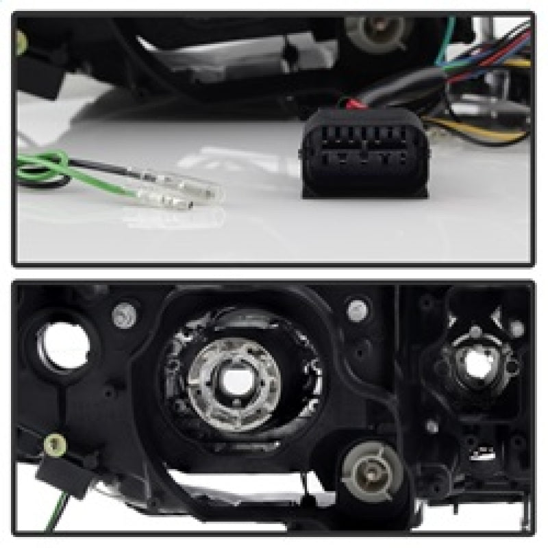Spyder BMW E90 3-Series 06-08 4DR Headlights - Halogen Model Only - Black PRO-YD-BMWE9005V2-AM-BK SPYDER