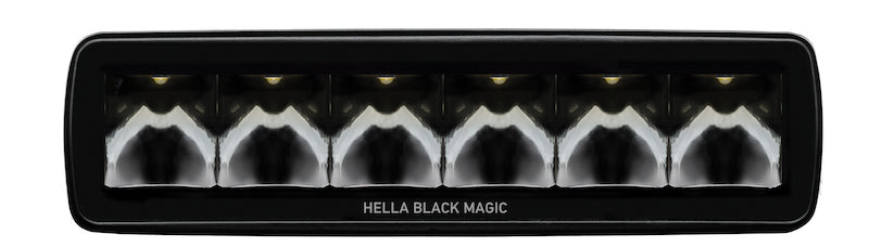 Hella Universal Black Magic 6 L.E.D. Mini Light Bar - Spot Beam Hella