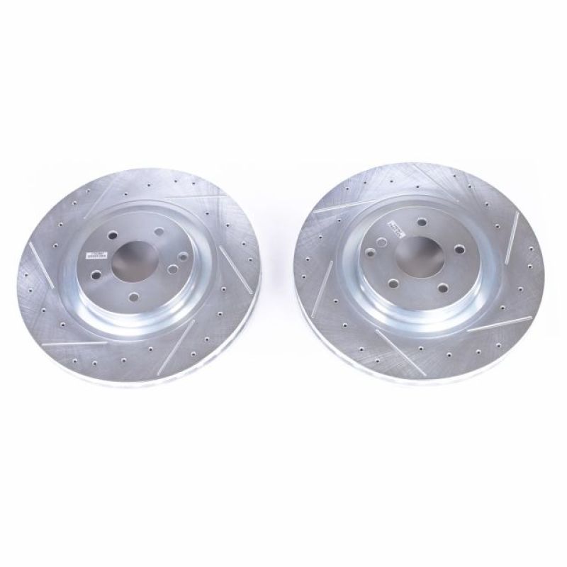 Power Stop 03-06 Mercedes-Benz CLK500 Front Evolution Drilled & Slotted Rotors - Pair PowerStop