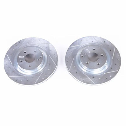 Power Stop 03-06 Mercedes-Benz CLK500 Front Evolution Drilled & Slotted Rotors - Pair PowerStop