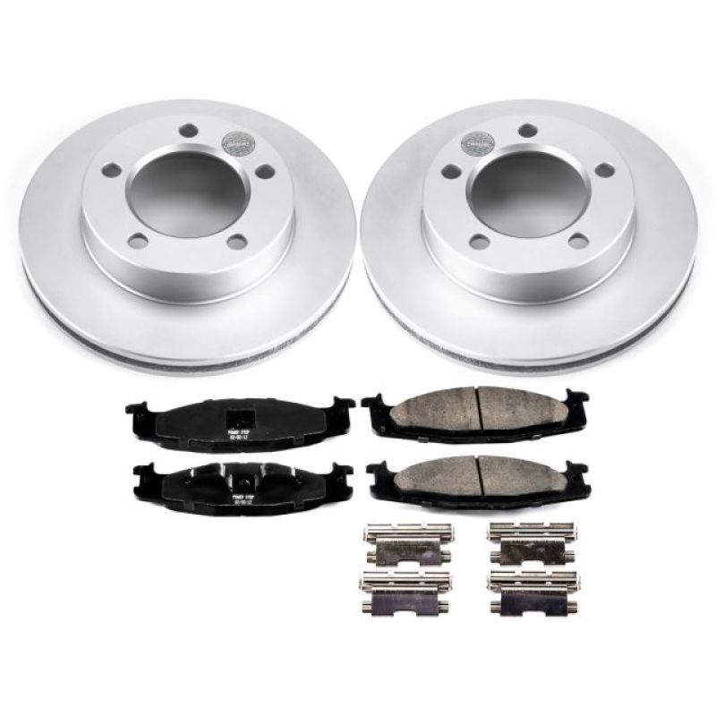 Power Stop 94-96 Ford Bronco Front Z17 Evolution Geomet Coated Brake Kit PowerStop