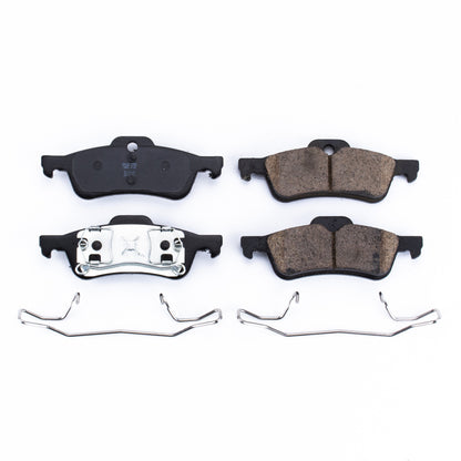 Power Stop 02-03 Mini Cooper Rear Z17 Evo Ceramic Brake Pad w/Hardware PowerStop