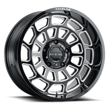 Load image into Gallery viewer, Raceline 955M Warp 20x9in / 5x127 BP / 0mm Offset / 78.1mm Bore - Satin Black &amp; Milled Wheel