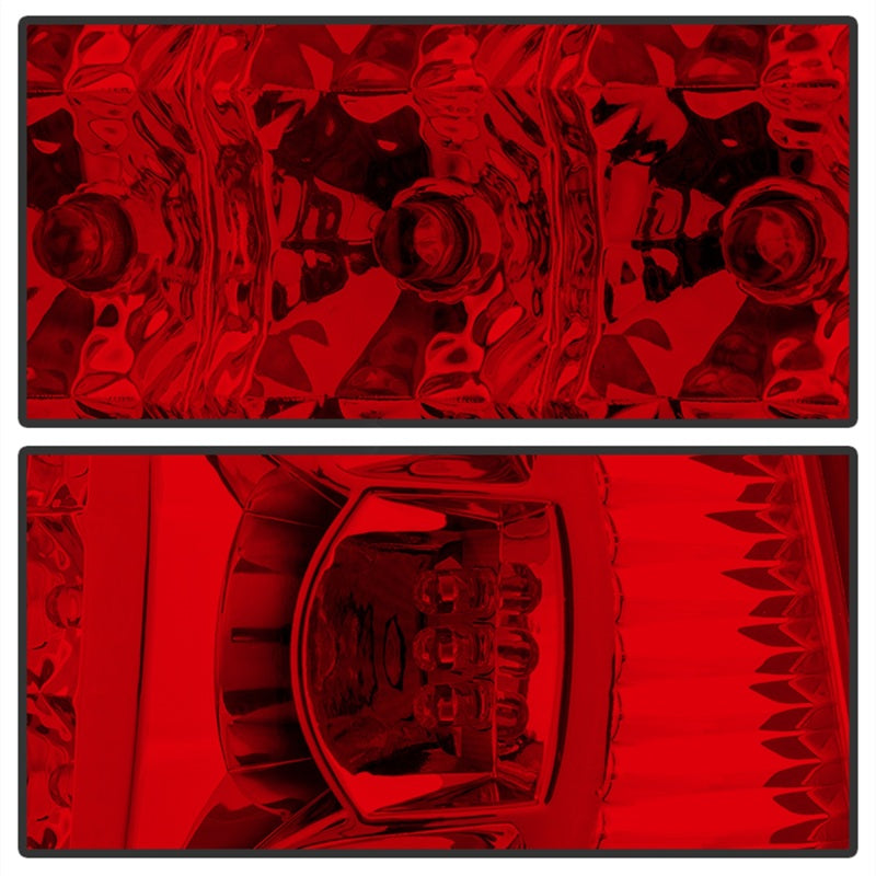 Xtune Ford F150 Styleside 97-03 Super Duty 99-07 LED Tail Lights Red Smoke ALT-ON-FF15097-LED-RC SPYDER