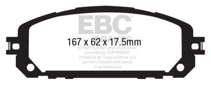 EBC Ultimax2 Front Brake Pads - UD1709 EBC