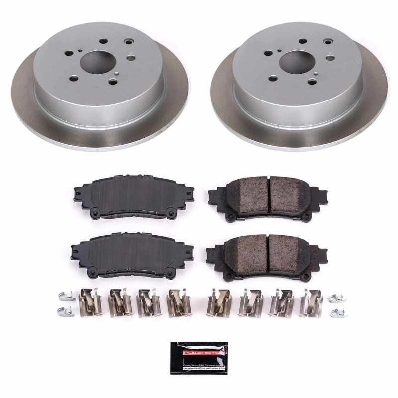 Power Stop 11-20 Toyota Sienna Rear Semi-Coated Rotor Kit PowerStop
