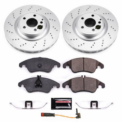 Power Stop 17-18 Mercedes-Benz SLC300 Front Z23 Evolution Sport Coated Brake Kit PowerStop