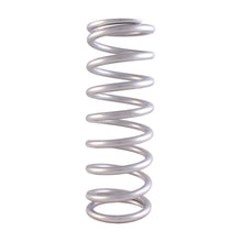 Load image into Gallery viewer, QA1 3-4/5in ID Tapered High Travel Pigtail Spring - 9in Length x 650lbs/in - Silver Powder Coated