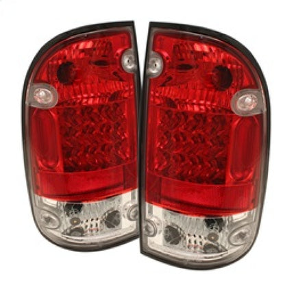 Spyder Toyota Tacoma 95-00 LED Tail Lights Red Clear ALT-YD-TT95-LED-RC SPYDER
