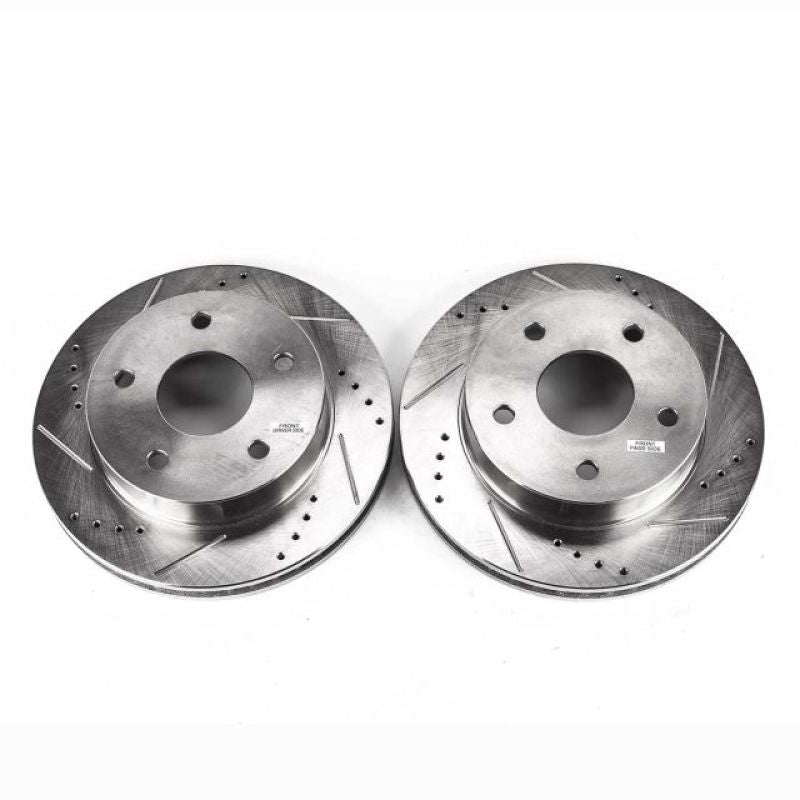 Power Stop 00-01 Dodge Ram 1500 Front Evolution Drilled & Slotted Rotors - Pair PowerStop