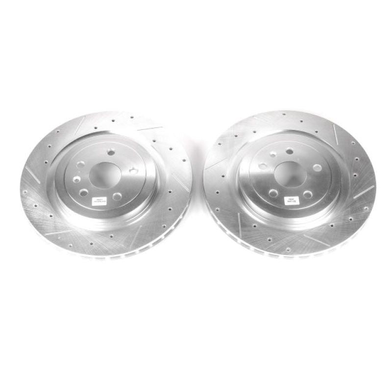 Power Stop 09-18 Cadillac CTS Rear Evolution Drilled & Slotted Rotors - Pair PowerStop