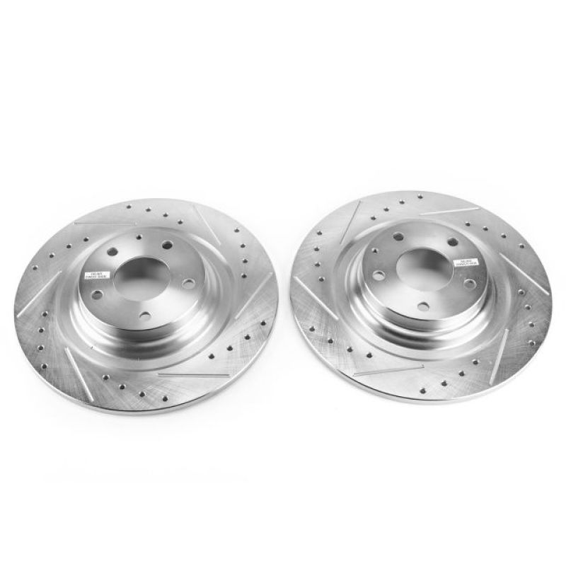 Power Stop 16-18 Mazda CX-9 Rear Evolution Drilled & Slotted Rotors - Pair PowerStop