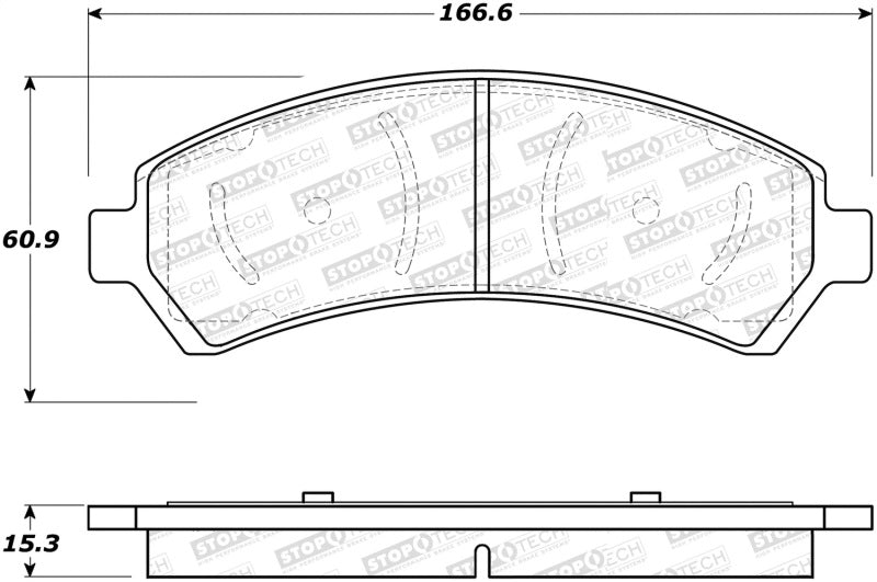 StopTech Street Disc Brake Pads - 305.07260 Stoptech