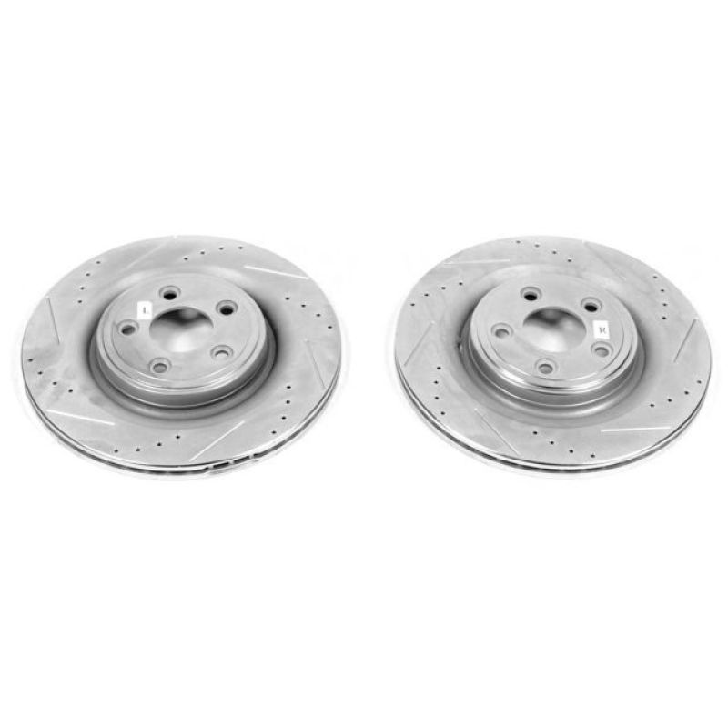 Power Stop 06-08 Jaguar S-Type Rear Evolution Drilled & Slotted Rotors - Pair PowerStop