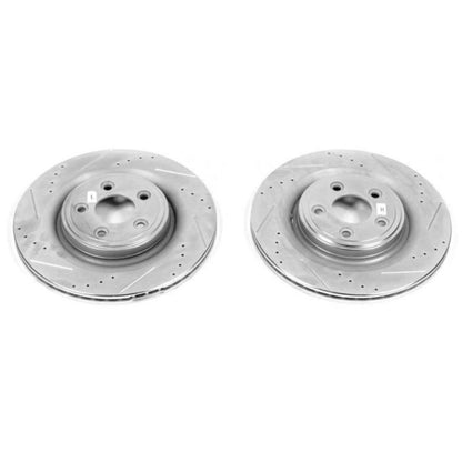 Power Stop 06-08 Jaguar S-Type Rear Evolution Drilled & Slotted Rotors - Pair PowerStop