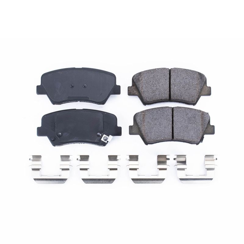 Power Stop 11-16 Hyundai Elantra Front Z17 Evolution Ceramic Brake Pads w/Hardware