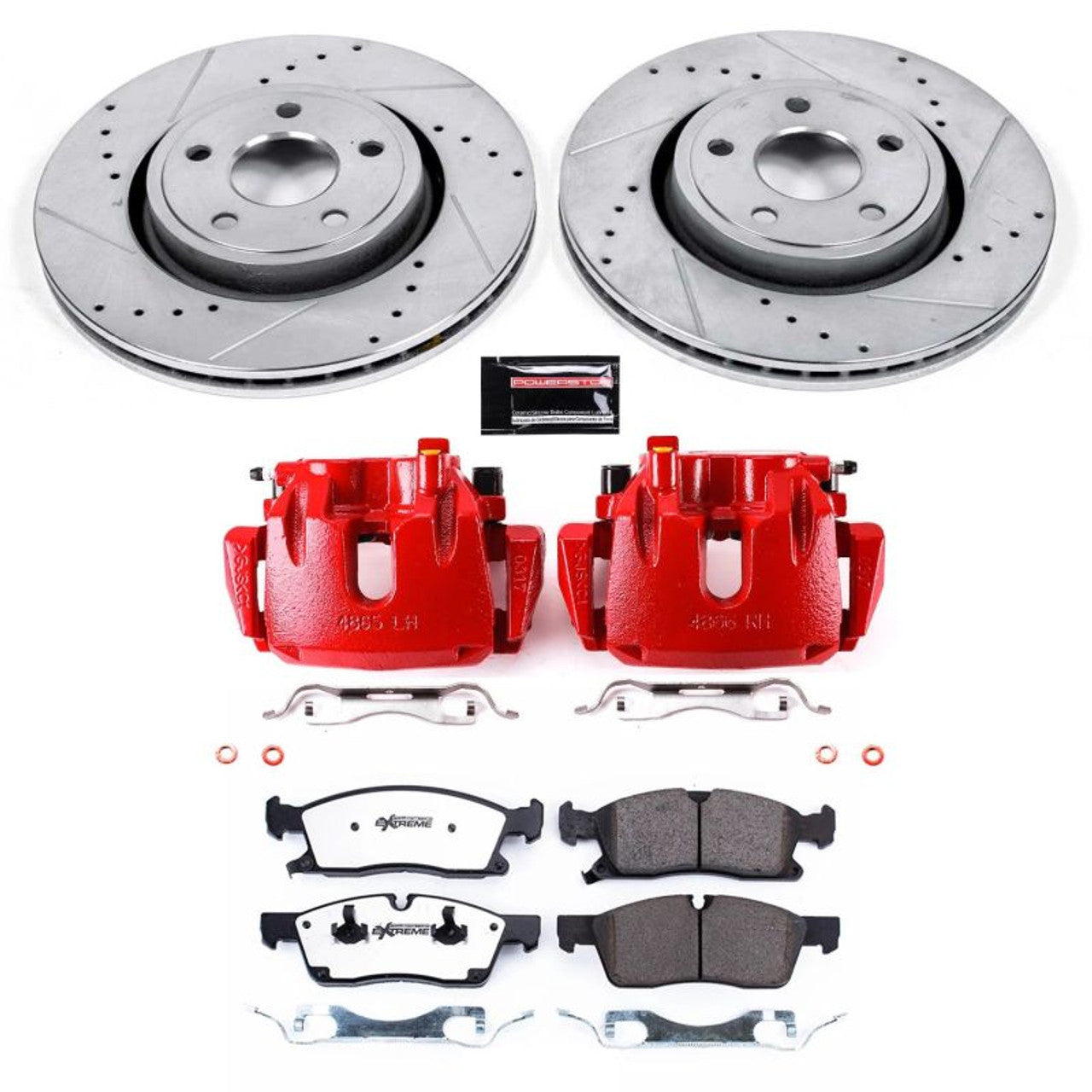 Power Stop 11-12 Jeep Grand Cherokee Front and Rear Z36 Truck & Tow Kit w/Cals