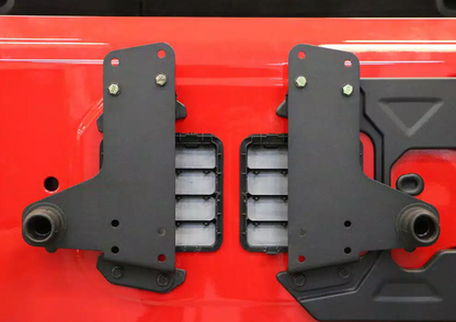 Rampage 2007-2018 Jeep Wrangler(JK) Rear Tire Mount Kit - Black
