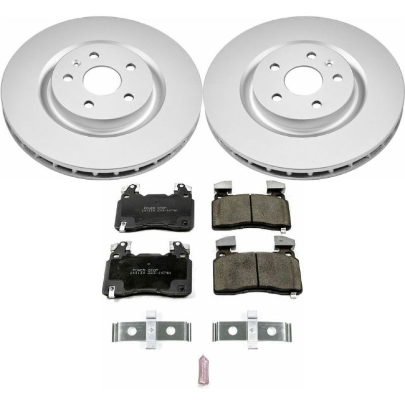 Power Stop 14-17 Chevrolet SS Front Z17 Evolution Geomet Coated Brake Kit PowerStop